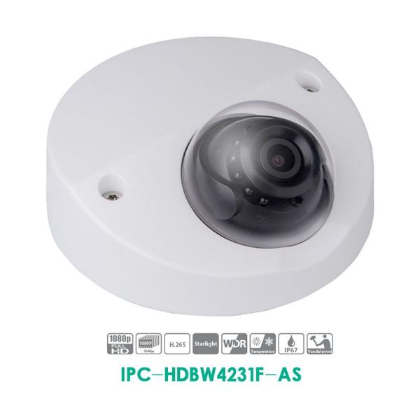 

2mp ir mini dome network camera ipc-hdbw4231f-as ip camera ip67 waterproof poe