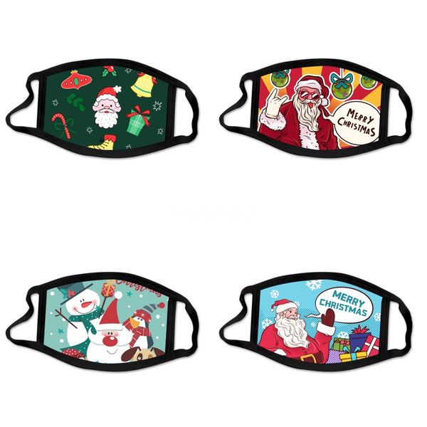 

summer breathable dust face mask mascherine animals print ice silk earloop anti saliva mouth masks windproof#269, Black