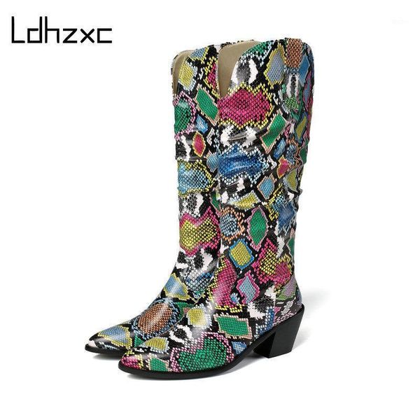

ldhzxc size 34-46 ins women knee high heel boots lady riding botas warm winter shoes women pointed toe casual footwear1, Black