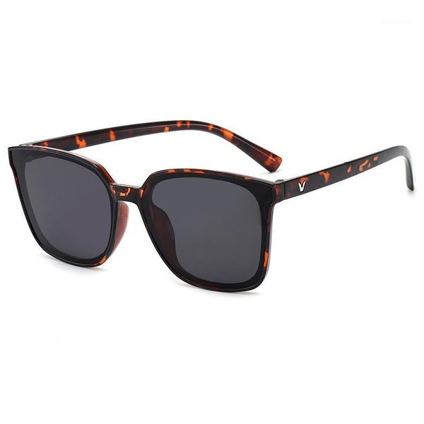 

2020 new korean style square ladies sunglasses fashion round face women eyeglasses men tide glasses1, White;black