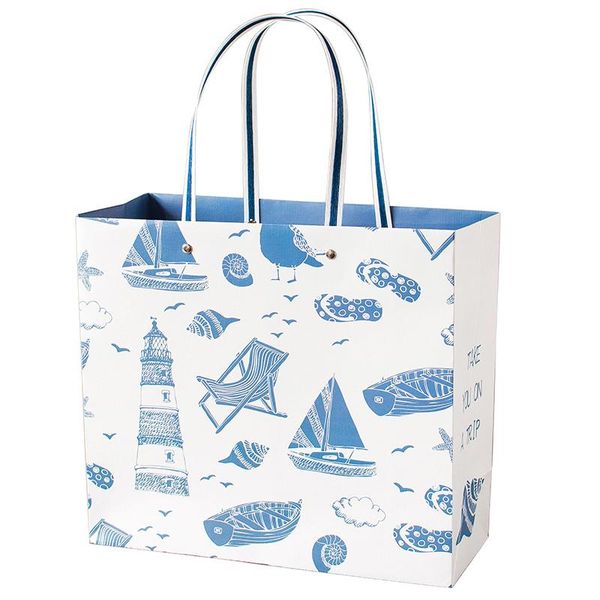 

stobag 10pcs protable bags blue brown wedding birthday handmade gift packaging paper bags shopping supplies theme party baking bbyzlp