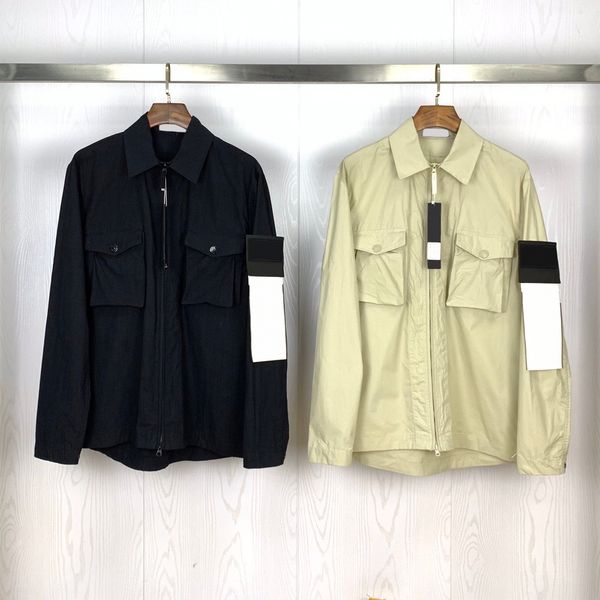 

toney mens jacket ghost series tooling zipper shirt cp windbreaker casual sweatshirt stone 2 colors size m-xxl, Black;brown