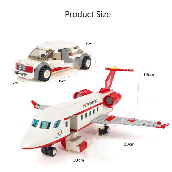 

city airplane building blocks set international airport passenger plane private aircraft diy figures bricks toys for children sqcjls