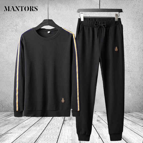 

men sweat suit set tracksuit mens spring sportswear sets brand casual hip hop two pcs hoodies+pant male kg-520, Gray