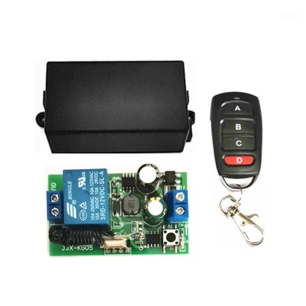 

433mhz universal wireless remote control switch ac 85v 220v 1 channel relay receiver module and rf 433 mhz remote control1