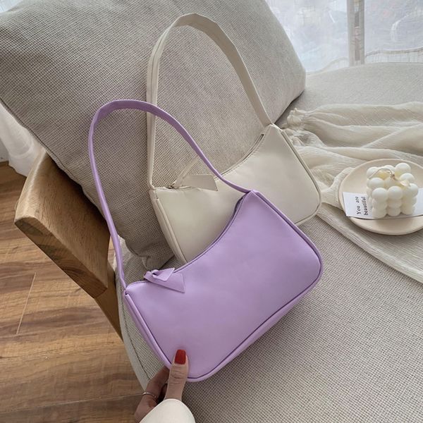 

retro baguette shape totes bags for women 2020 fashion handbags soft leather female solid shoulder subaxillary bags women bolsa c0125