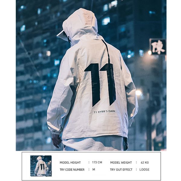 

hip hop men cargo jackes letter printed autumn casual pullover streetwear harajuku multi pockets male coats, Black;brown