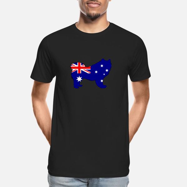 

australian flag - samoyed t shirt comic kawaii summer tracksuit hoodie sweatshirt