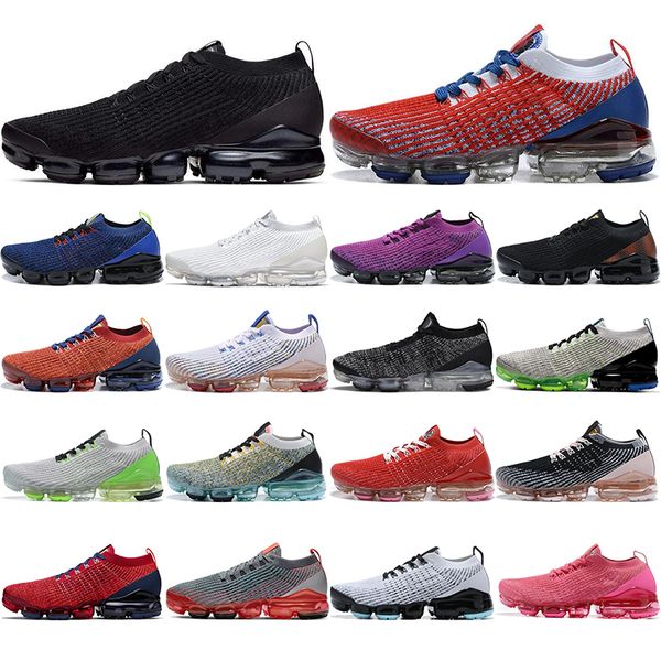 

fk mens running shoes fly 3.0 oreo black purple multi-color triple white south beach desert sand sunset tint women trainer size 36-45, White;red