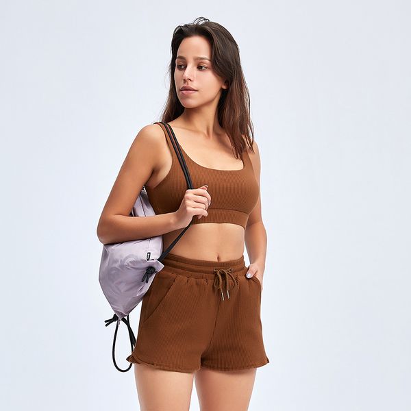 

2 piece shorts set women zippers pleated crop shorts outfits seamless shorts active wear sport clothes, Black;white