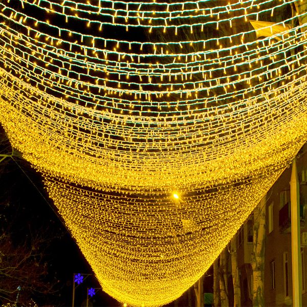 

10m 100 led string garland christmas tree fairy light chain connectable waterproof home garden party outdoor holiday decoration