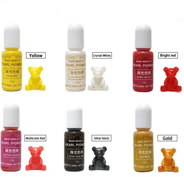 

qiaoqiao diy 15g бутылка пигмент пигмент эпоксидной ультрафиолетовой ультрафиолетовой смолы diy ручной работы художественные ремесла окраска, Black