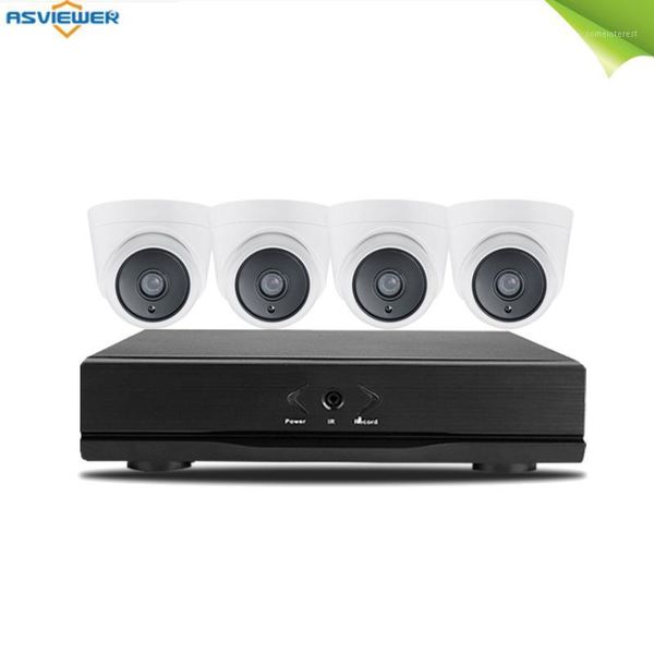 

h.265 5mp ultra hd 4ch dvr cctv security system 4pcs 5mp plastic indoor dome camera video surveillance kit1