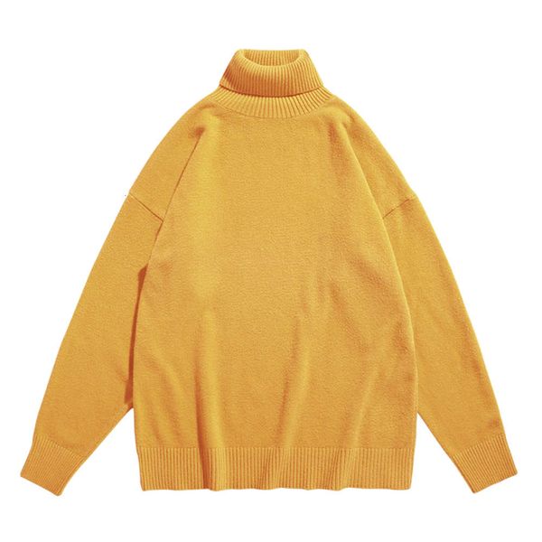 

new autumn/winter 2020 solid-color core yarn men's turtleneck sweater8uy, Black