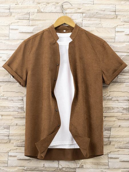 

men button front shirt without tee 13xp#, White;black