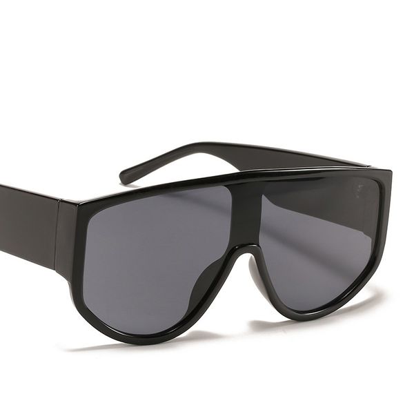 

newt dign big frame oversized sunglass women luxury brand large flat men sun glass trendy square gradient shad uv, White;black