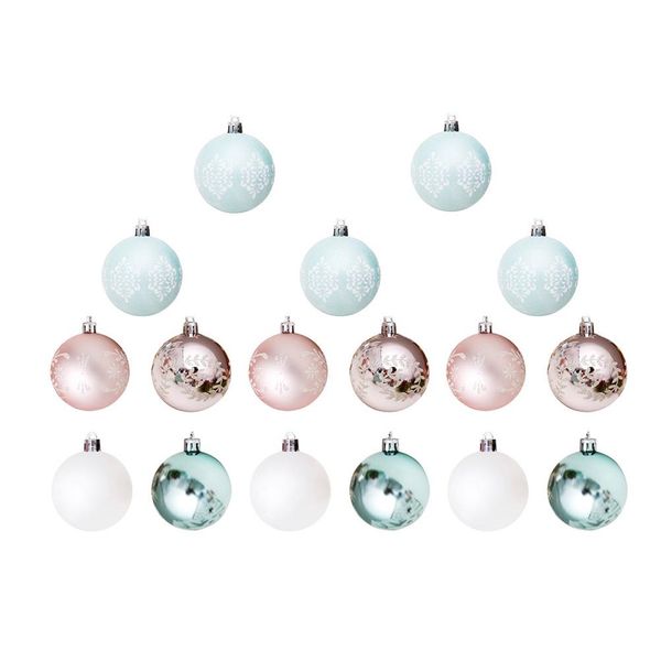 

30pcs christmas hanging balls christmas tree decoration colored drawing ball christmas ball adornos de navidad 2020 wmtyce xhhair