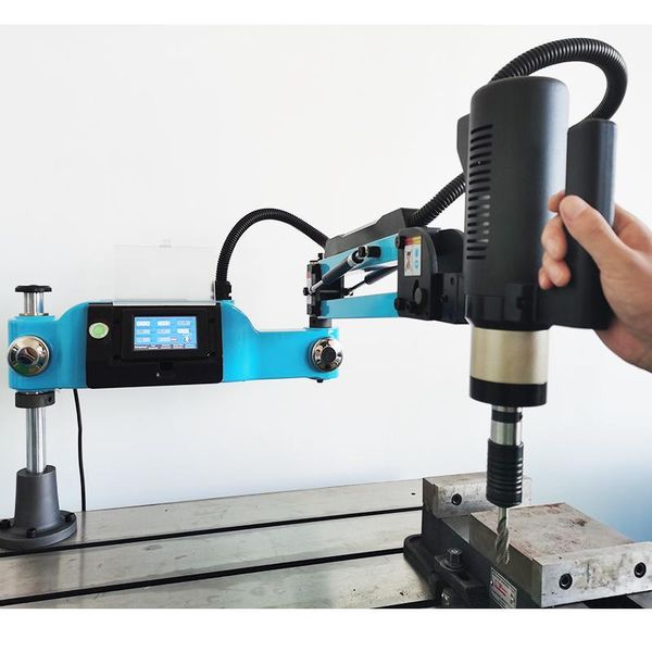 

ce m3-m20 625rpm cnc electric tapping machine vertical unvertical type tapper tool threading machine with 1 set chucks for metal1