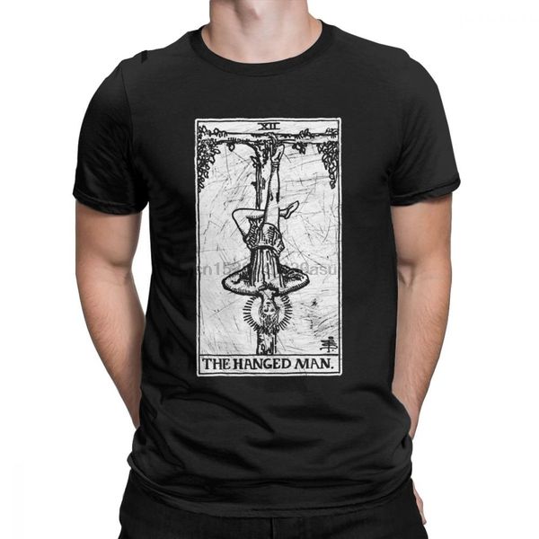 

men the hanged man tarot card major arcana fortune telling occult pure cotton short sleeve present hoodie designers t shirts sweatshirt