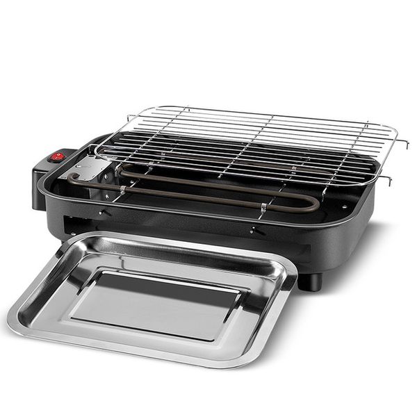 Freeshipping Çok Fonksiyonlu Elektrikli Izgaralar Ev Pişirme Pan Dumansız Teppanyaki Barbekü Elektrikli Griddles 220 V Kapalı BARBEK