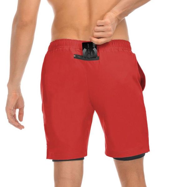 

running shorts summer 2021 men 2 in 1 sports jogging fitness training quick dry sport gym short pants, Black;blue