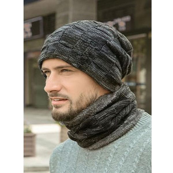 

hats, scarves & gloves sets fashion men warm beanies knitted hat caps for women winter bonnet brand style coloful hip hop beanie skullies ma, Blue;gray