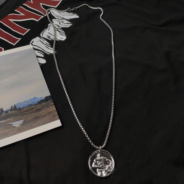 

sohot punk hiphop из нержавеющей стали креста deer head медвежонка робот динозавр клинок unisex женщины люди ожерелье партия ювелирных издел, Black;white