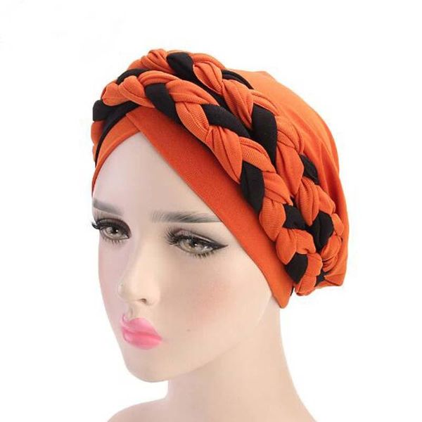 

beanie/skull caps bohemian national twist braid skullies beanies spring autumn brand turban hats for women fashion chemotherapy cap, Blue;gray
