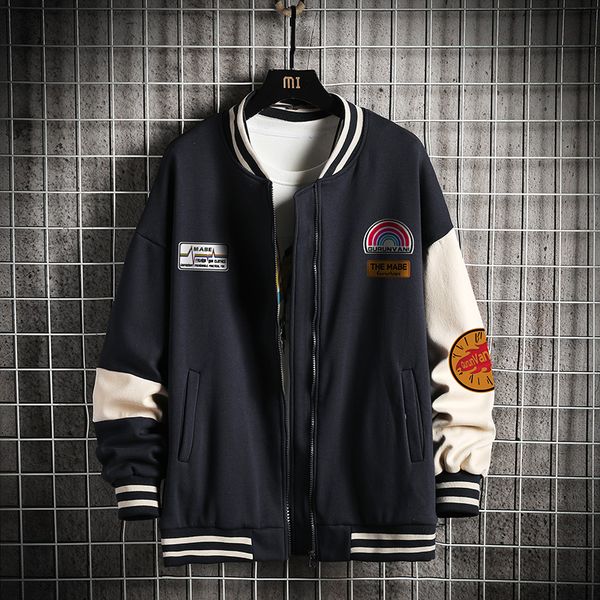 

mens sweatshirt men patchwork zipper coat oversized japanese streetwear harajuku sweatshirts black hoodie kg-322