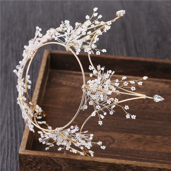 

katmospheric 2020 new headdress bridal crown dress forest handmade xianmei hair set wedding accessories m, Silver