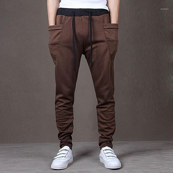 

men's sports harem pants trousers casual fashion baggy stylish hip hop jogger xin-shipping1, Black