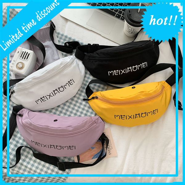 

new fashion korean version harajuku nylon chest leisure slung sports waist bag