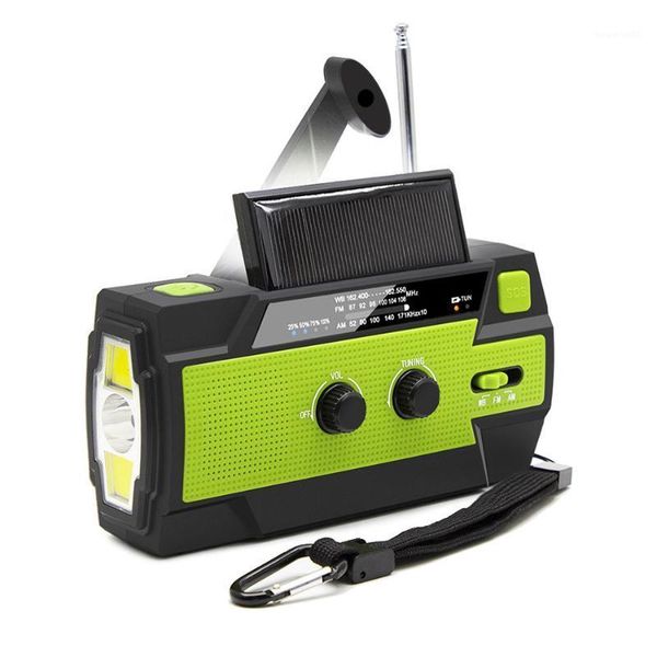 

2020 emergency radio solar usb battery hand crank powered radio am/fm/wb 4000ma power bank ipx3 waterproof1
