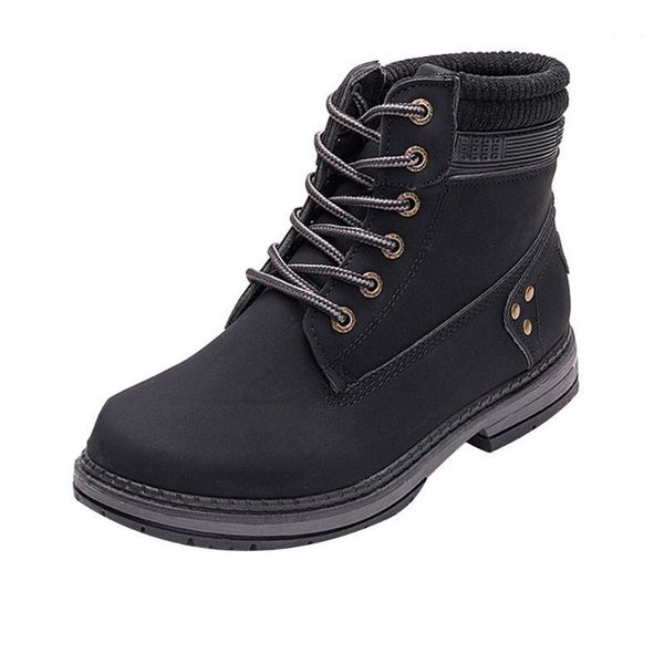

boots 2021 autumn early winter shoes women flat heel fashion keep warm women's woman ankle botas1, Black