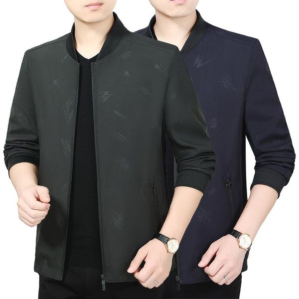 

shanghai new europe sang 2020 autumn and winter men's middle-aged casual jacket, Black