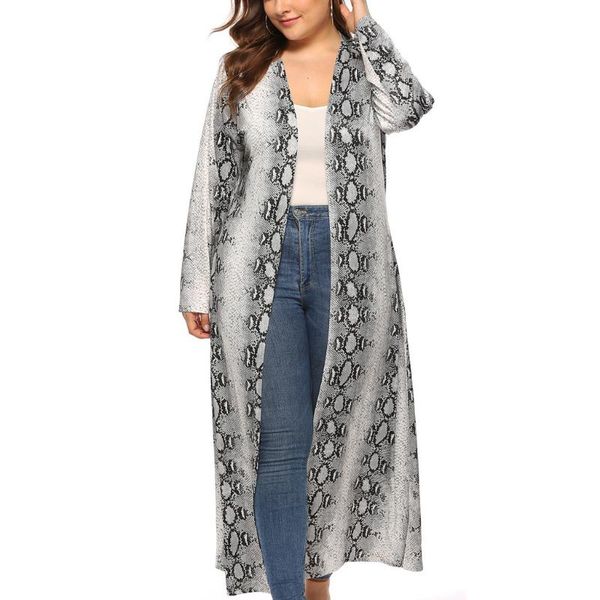 

spring cardigan women long sleeve printed loose kimono blouse coat plus size outerwear casaco feminino chaquetas mujer w1030, Black;brown