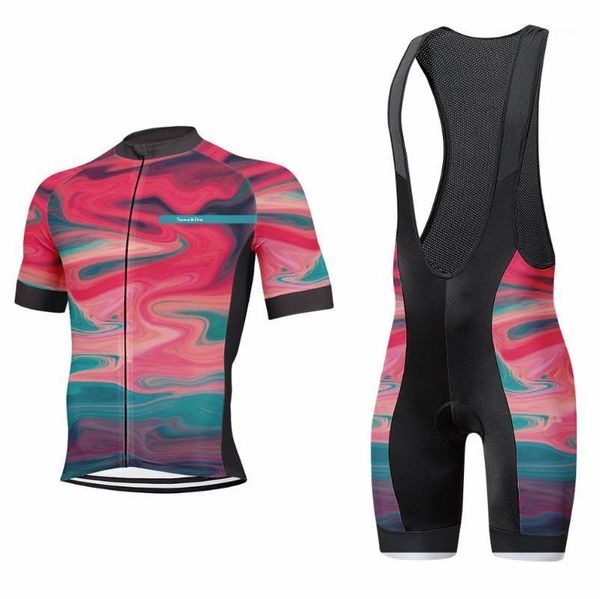 

runchita new cycling jersey set men's summer style short sleeve cycling clothing sportswear outdoor mtb ropa ciclismo bike wear1, Black;blue