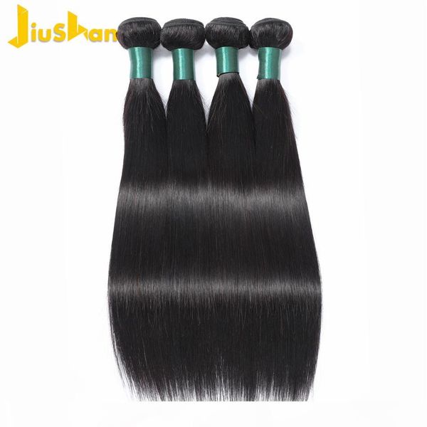 

sexy 8а star стиль перуанский virgin hair straight 4 связки бразильский волос плетение связки straight brizilian virgin плетение волос, Black