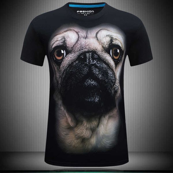 

men's t-shirts summer sand dog 3d short sleeve large print, White;black