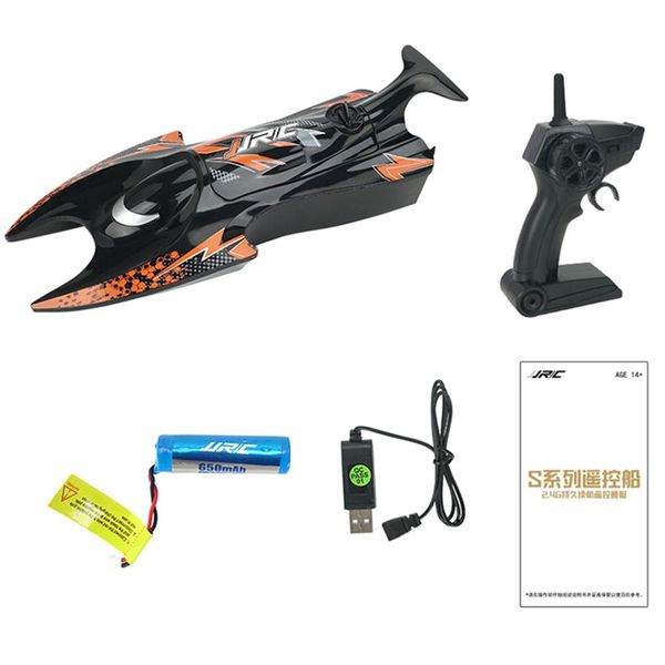 

jjrc s6 1:47 rc remote boat 2.4g remote control speed mini boat dual motors 10km/h 20 minrc ship speedboat electric toy