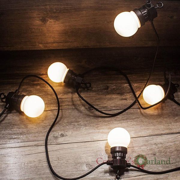 

2 25led globe bulb string lights ip65 waterproof connectable for outdoor valentine christmas holiday garland cafe decoration swy bbyjpi