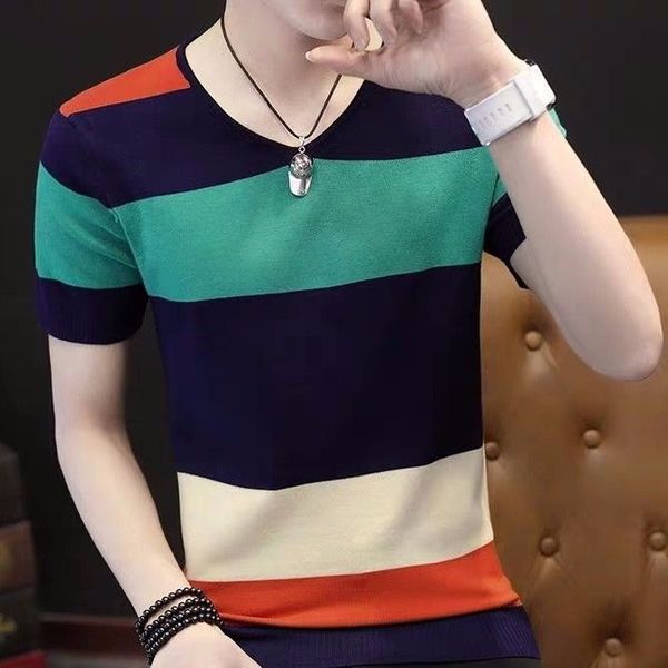 

mens sweaters green orange slim fit leisure v-neck short sleeve spring autumn men fall sweater kg-215, White;black