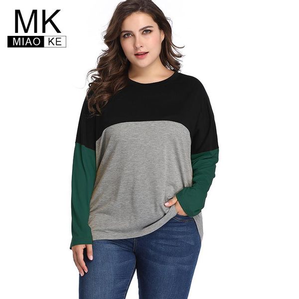 

2020 autumn womens plus size long sleeve fashion ladies casual t-shirt, White