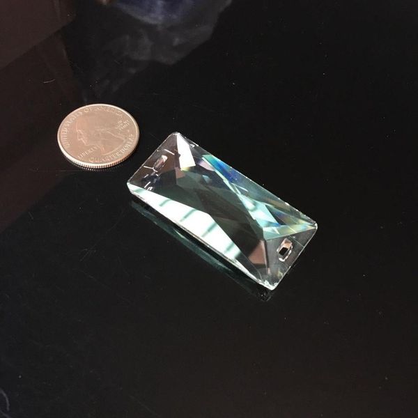 

5pcs crystal pendant 2in glass rectangular prism chandelier lamp part replace diy faceted suncatcher connector h jlllrk