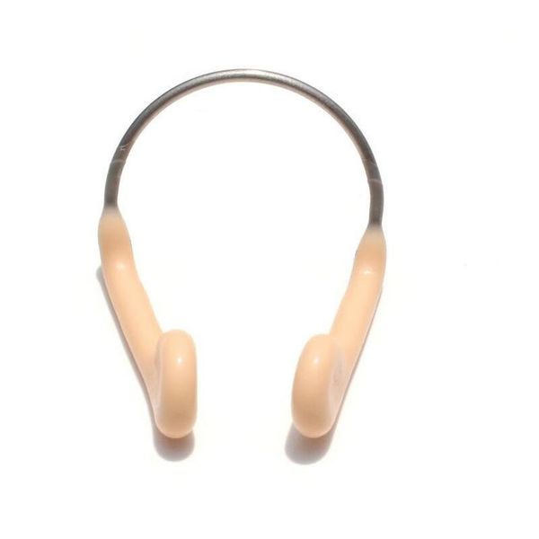 

soft sile steel wire nose clip durable no-skid for swimming diving water sports nose clip skin color swimming acc bbygdy