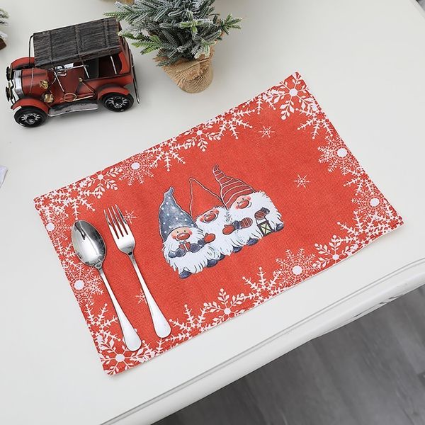 

mats ornament dining placemat coaster decoration merry for home 2020 christmas table decor xmas gifts