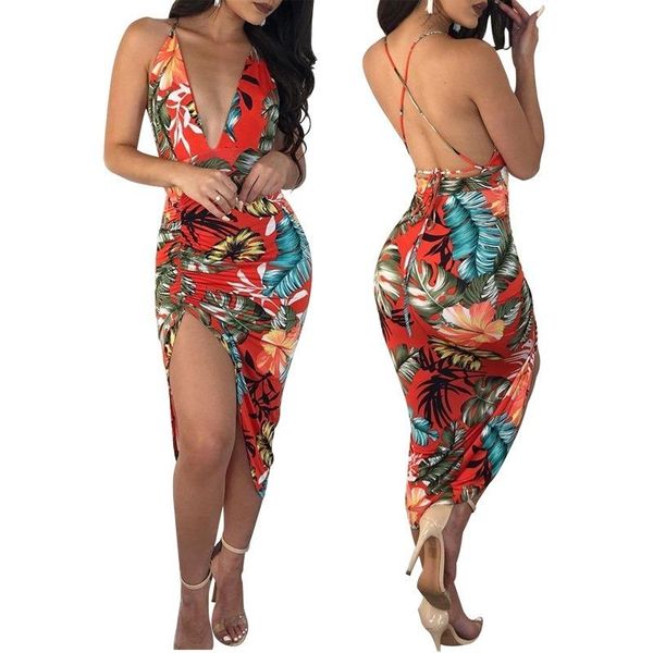 

slim fit beach floral parted платье платье для женщин ropa mujer talla grande bandage платья плюс одежда для женщин, Black;gray