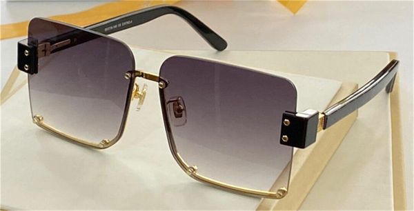 

new fashion woman sunglasses z13610 square frameless design classic printed temples popular fashion style uv400 protective lens, White;black
