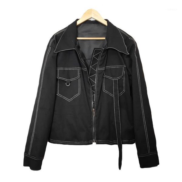 

xs-5xl new 2020 men's clothing fashion gd hair stylist catwalk slim short jacket coat plus size singer costumes1, Black;brown