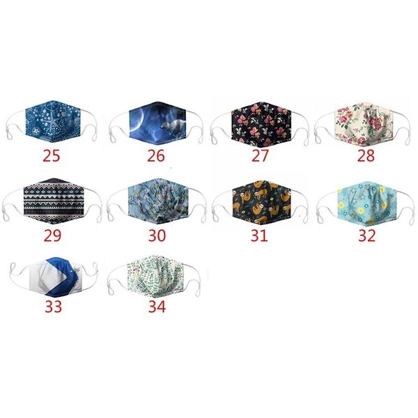 

fashion sunflower 3d printed masks be cleaned dustproof for men and women into a population mask can put the filter dhl ship hh9-3145